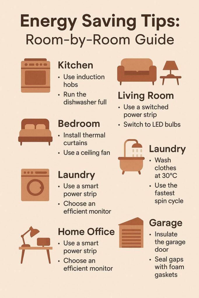 Energy Saving Tips for Every Room in your house
