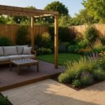 Sunny Garden Retreat with Pergola