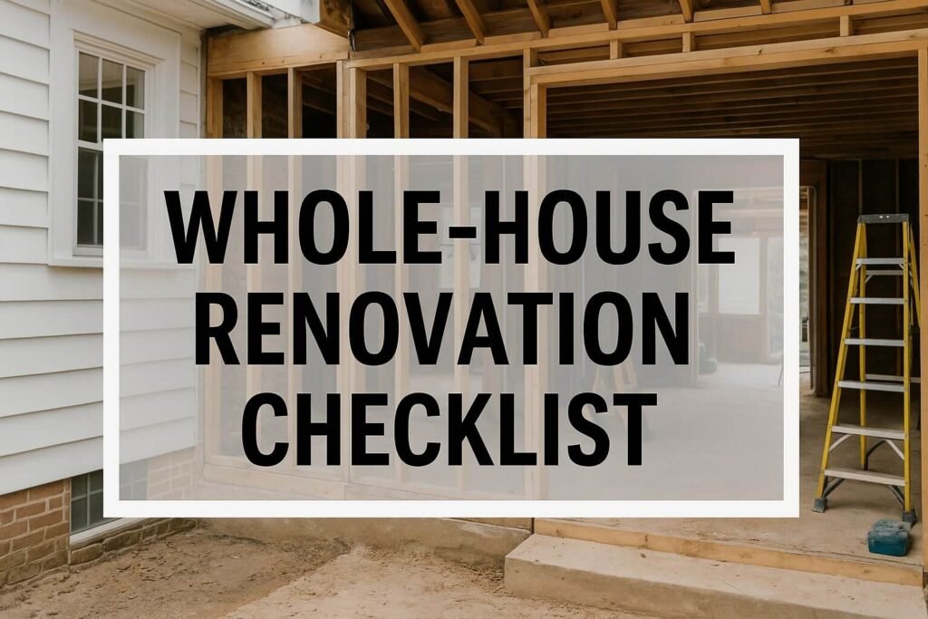Your Essential Whole-House Renovation Checklist