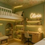 Cozy Sage Green Girls' Bedroom homecraft