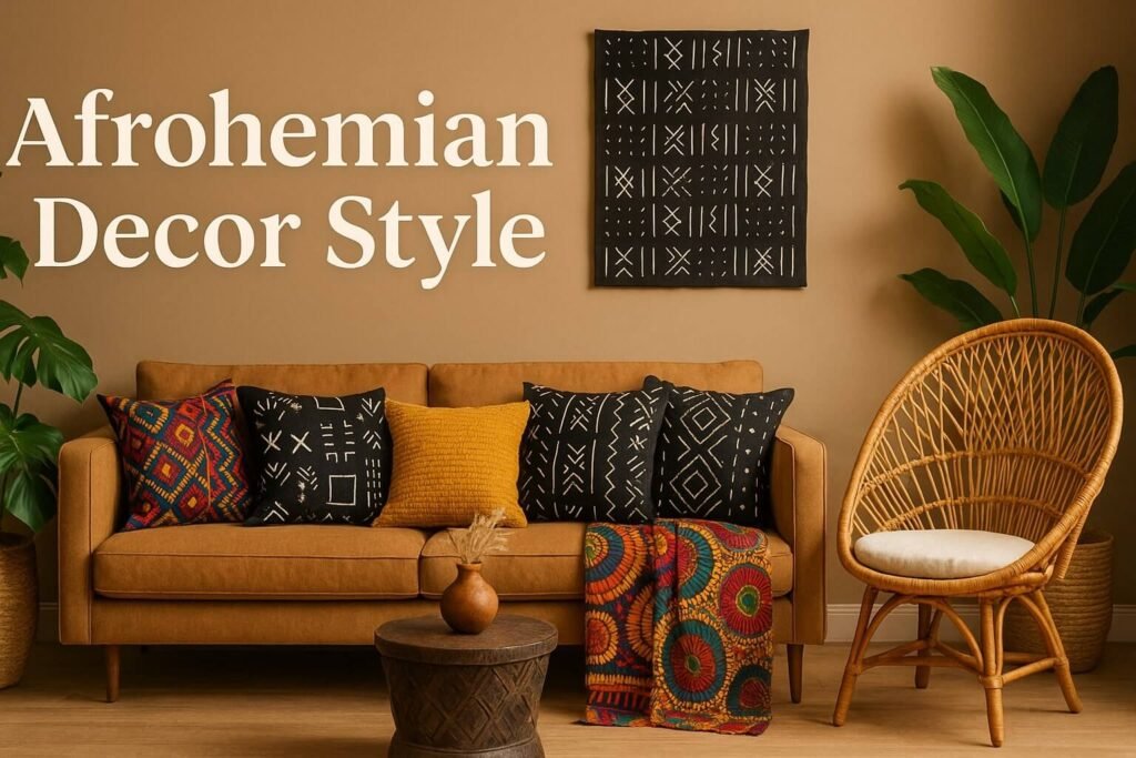 Afrohemian decor style